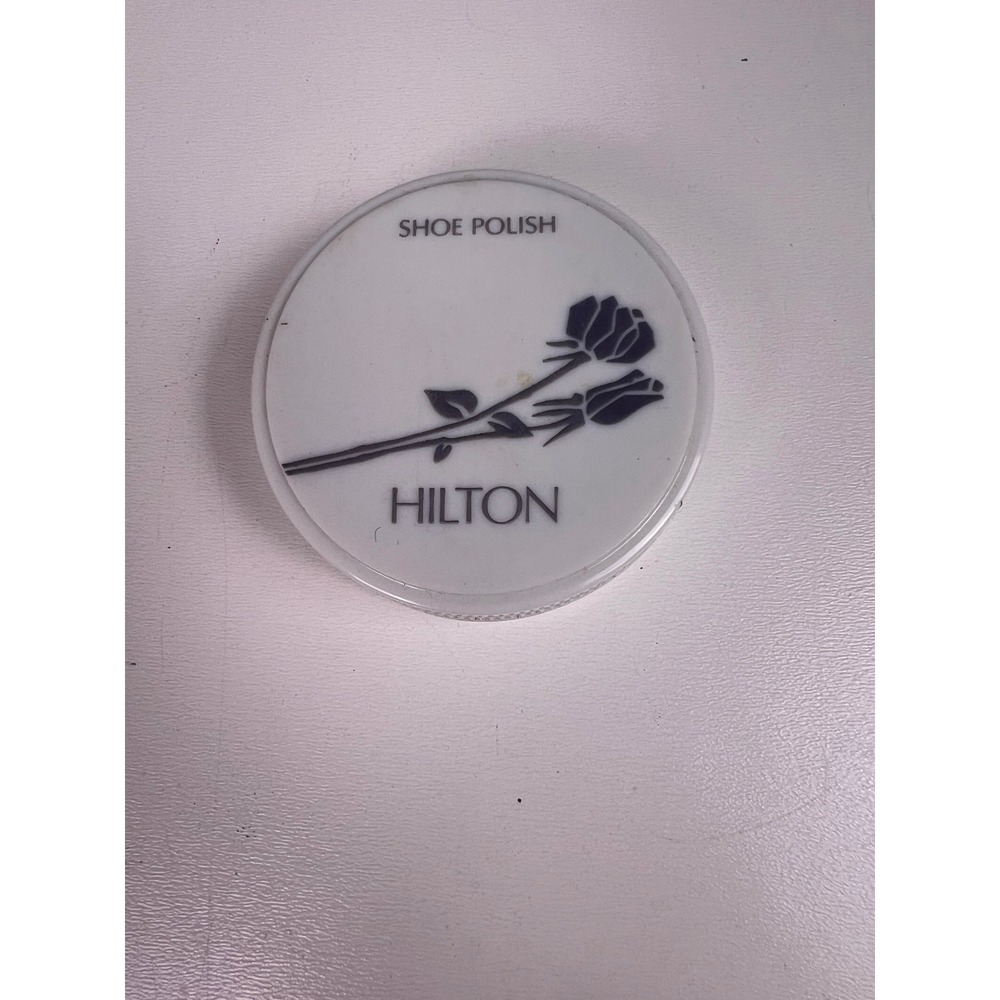 Vintage‎ Hilton Hotel Shoe Polish Sponge Travel Size Michaud Associates White